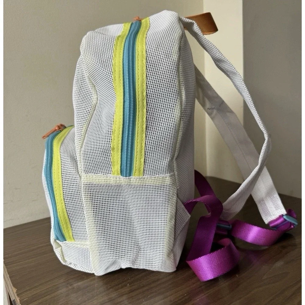 HOKA Foot Locker XC Championship White Colorblock Mesh Backpack‎ Bag